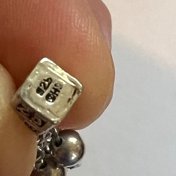 GHS Signed Sterling Silver Charm Bracelet with Charms SeidenGang - Picture 11 of 11